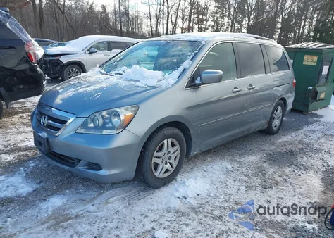 2006 Honda Odyssey Ex-L z USA, uszkodzony, nr VIN 5FNRL38686B116047